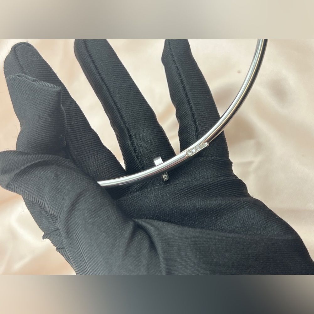 Nail shaped Silver Plaited Stainless Steel Chocker Logo - Picture 8 of 8